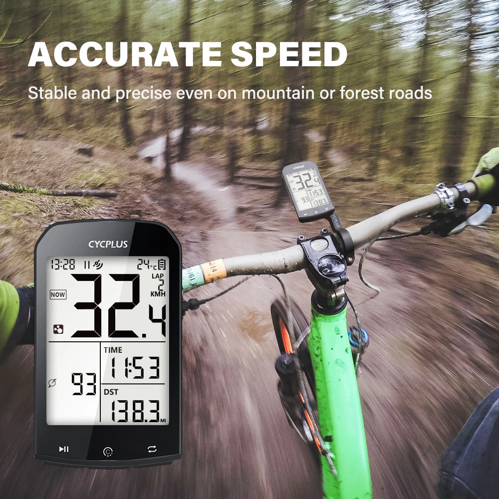 CYCPLUS Bike Computer M1 + Front Mount Z1 + C3 Bike Speed & Cadence Sensor - Image 8